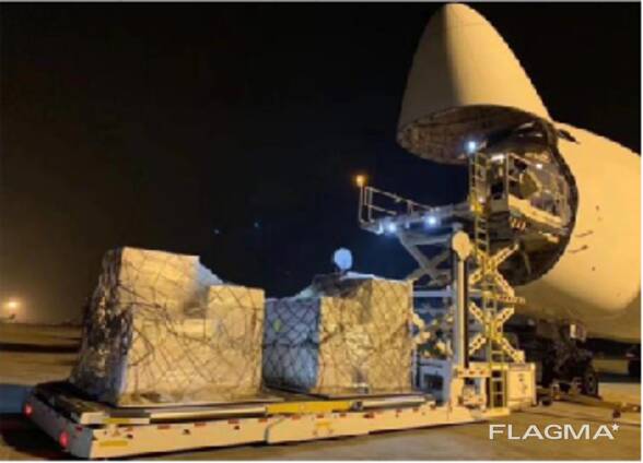 Air freight from China via Korea to UK