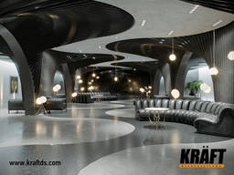 Designed metal suspended ceilings KRAFT from the manufacturer