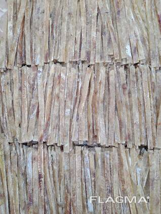 Dried salted blue whiting sliced skinless