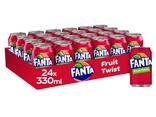 Fanta Soft Drinks - 24 X 330ml Carbonated Can Tinned Soda Orange Fruity Flavor - photo 6