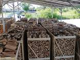 Firewood in boxes (birch, oak, hornbeam, alder)