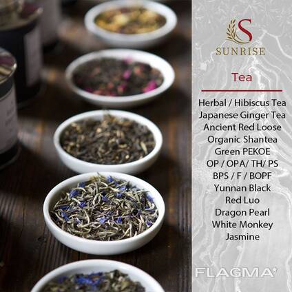 Green Black Tea from Asia