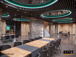 Linear strip ceiling (plate-shaped rail) from manufacturer