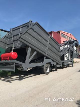MVS 60MS 60m3/hour Mobile Concrete Batching Plant