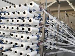 Polyethylene thread for the production of bags in bulk.