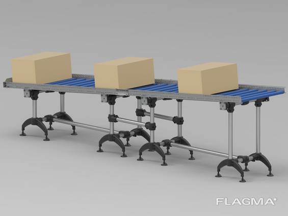 Roller transporter gravity conveyor 4 meters