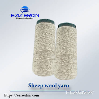 Sheep wool yarn