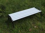 Скамейка «Эпик» пластиковая с металическим основанием - фото 4